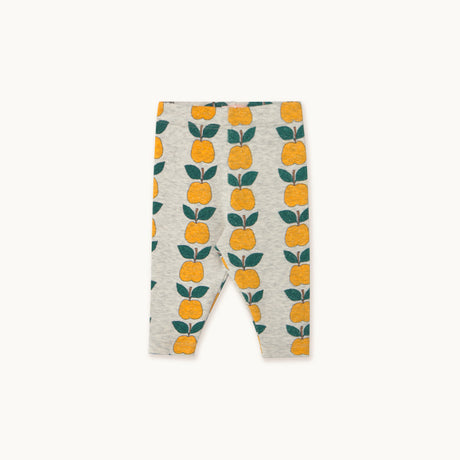 Tiny Cottons - Apples rib baby pants - light cream heather | Scout & Co