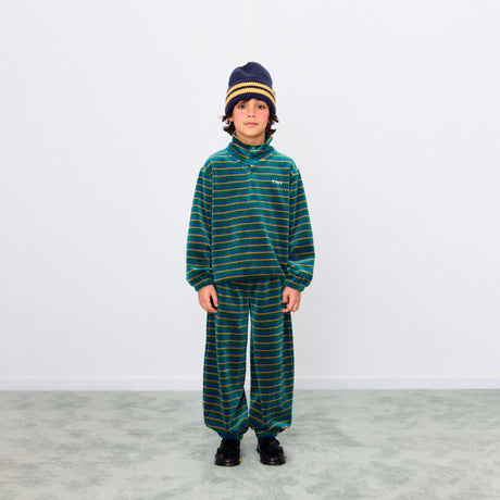 Tiny Cottons - Duo Stripes sweatpants - dark green | Scout & Co