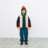 Tiny Cottons - Colour Block polar sherpa jacket - dark green | Scout & Co