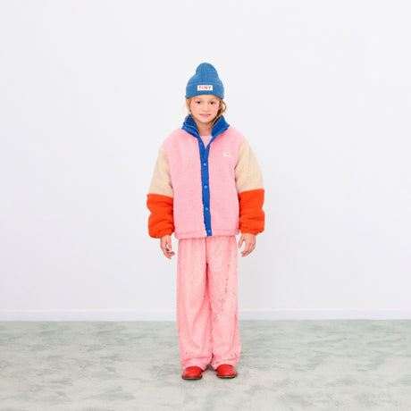 Tiny Cottons - Colour Block polar sherpa jacket - dark blue | Scout & Co