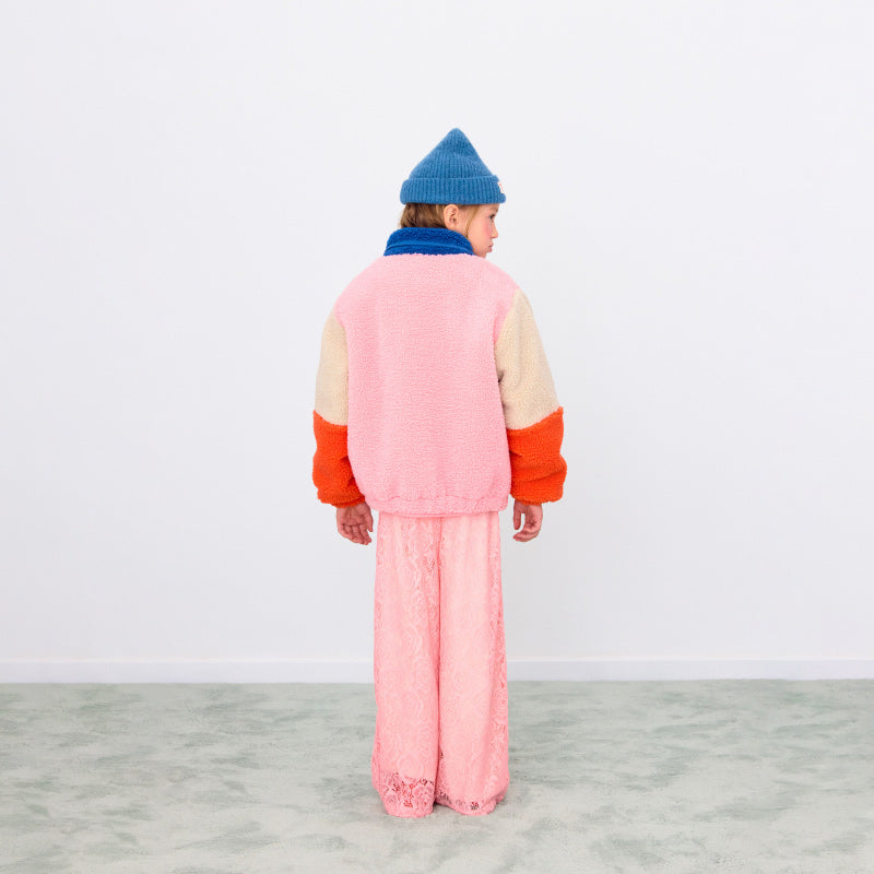 Tiny Cottons - Colour Block polar sherpa jacket - dark blue | Scout & Co