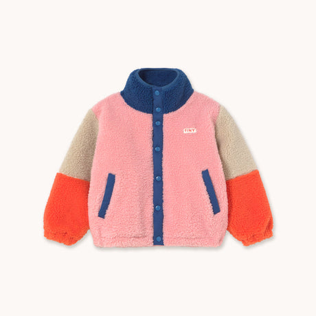 Tiny Cottons - Colour Block polar sherpa jacket - dark blue | Scout & Co