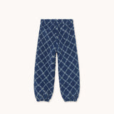 Tiny Cottons - Flower Grid sherpa sweatpants - light navy | Scout & Co