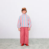 Tiny Cottons - Stripes sherpa sweatshirt - grey / pink | Scout & Co