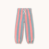 Tiny Cottons - Stripes sherpa sweatpants - grey / pink | Scout & Co