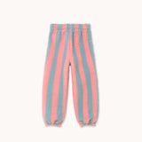 Tiny Cottons - Stripes sherpa sweatpants - grey / pink | Scout & Co