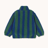 Tiny Cottons - Stripes sherpa sweatshirt - green / navy | Scout & Co