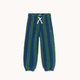 Tiny Cottons - Stripes sherpa sweatpants - green / navy | Scout & Co