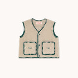 Tiny Cottons - Sherpa vest - dark vanilla | Scout & Co