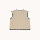 Tiny Cottons - Sherpa vest - dark vanilla | Scout & Co