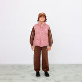 Tiny Cottons - Stripes short padded jacket - vanilla | Scout & Co