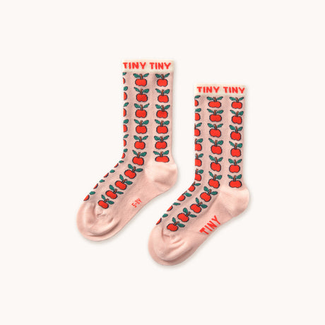 Tiny Cottons - Apples medium socks - wild rose | Scout & Co