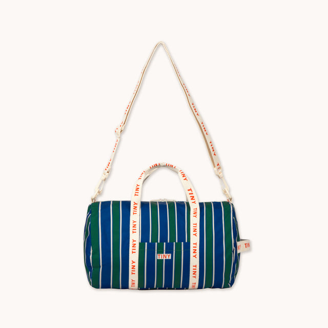 Tiny Cottons - Stripes duffel bag - dark blue | Scout & Co