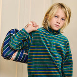 Tiny Cottons - Stripes duffel bag - dark blue | Scout & Co