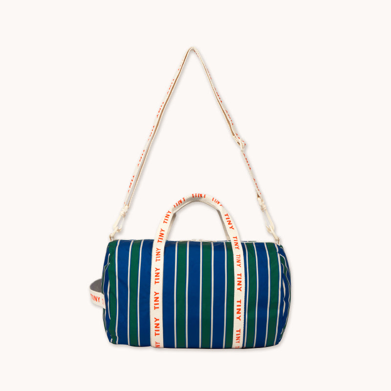 Tiny Cottons - Stripes duffel bag - dark blue | Scout & Co