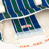 Tiny Cottons - Stripes duffel bag - dark blue | Scout & Co