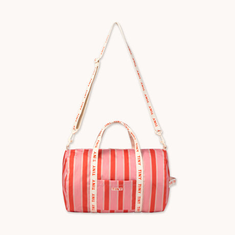 Tiny Cottons - Retro Stripes duffel bag - pink | Scout & Co
