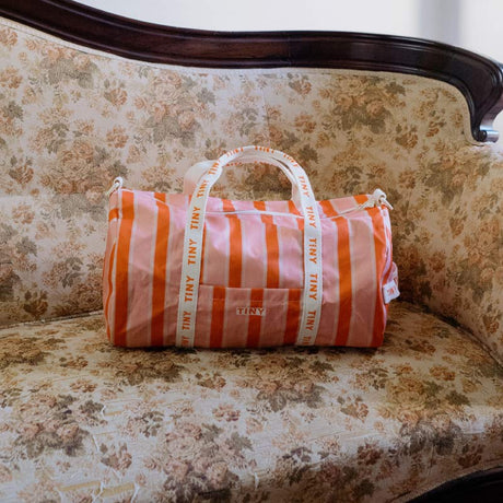 Tiny Cottons - Retro Stripes duffel bag - pink | Scout & Co