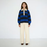 The Tiny Big Sister - Frank striped polo sweater - ultramarine