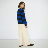 The Tiny Big Sister - Frank striped polo sweater - ultramarine