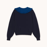 The Tiny Big Sister - Sara merino wool sweater - navy | Scout & Co