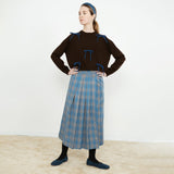 The Tiny Big Sister - Sara merino wool bow sweater - dark brown | Scout & Co