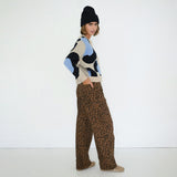 The Tiny Big Sister - Nora animal-print cardigan - dark vanilla