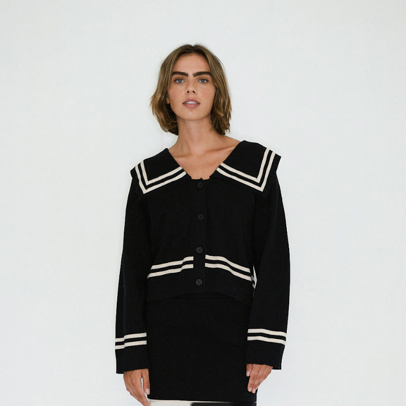 The Tiny Big Sister - Sailor cardigan - navy
