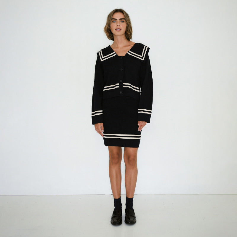 The Tiny Big Sister - Sailor cardigan - navy