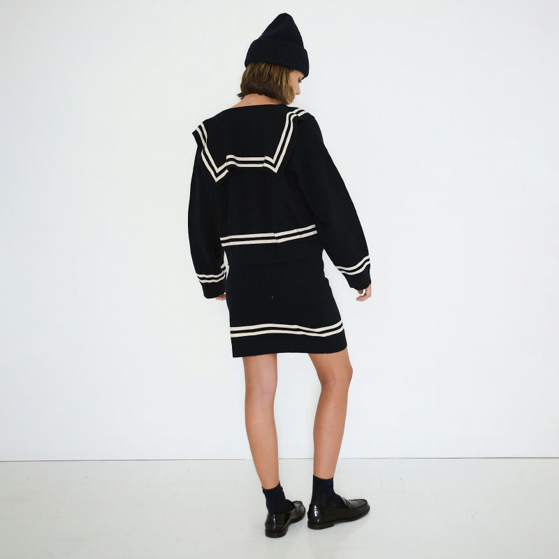 The Tiny Big Sister - Sailor cardigan - navy