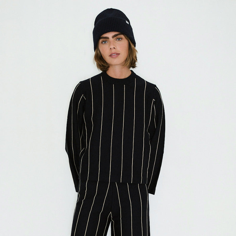 The Tiny Big Sister - Chloe striped sweater - navy