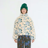 The Tiny Big Sister - Roses sherpa jacket - vanilla
