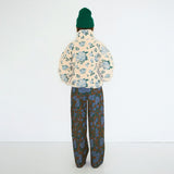 The Tiny Big Sister - Roses sherpa jacket - vanilla