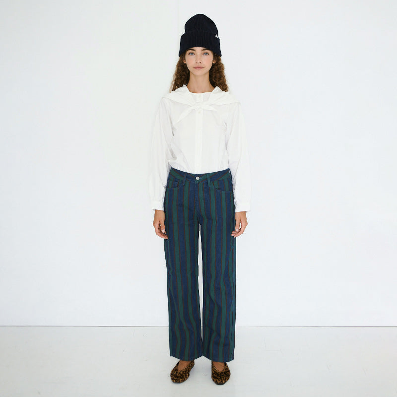 The Tiny Big Sister - Scarf neck blouse