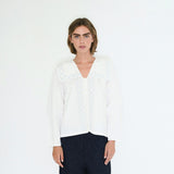 The Tiny Big Sister - Cross Flower embroidered blouse