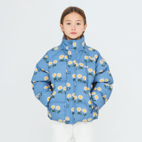 Tiny Cottons - Winter Flowers short padded jacket | Scout & Co