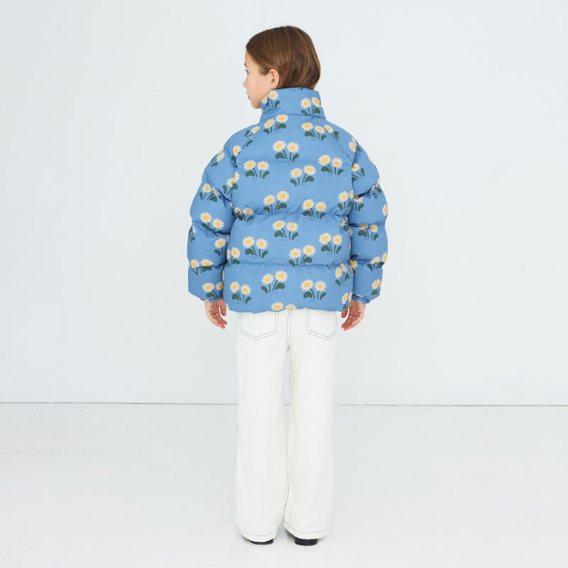 Tiny Cottons - Winter Flowers short padded jacket | Scout & Co