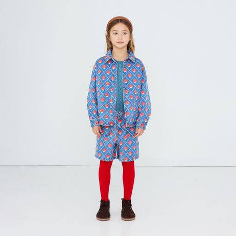 Tiny Cottons - Mushrooms denim shirt | Scout & Co