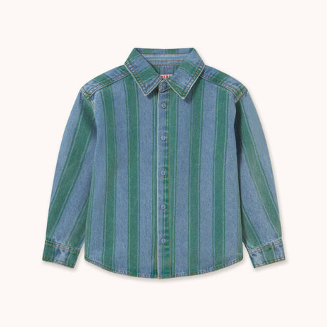 Tiny Cottons - Retro Stripes denim shirt | Scout & Co