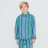 Tiny Cottons - Retro Stripes denim shirt | Scout & Co