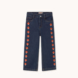 Tiny Cottons - Mini Mushrooms embroidered denim jeans | Scout & Co