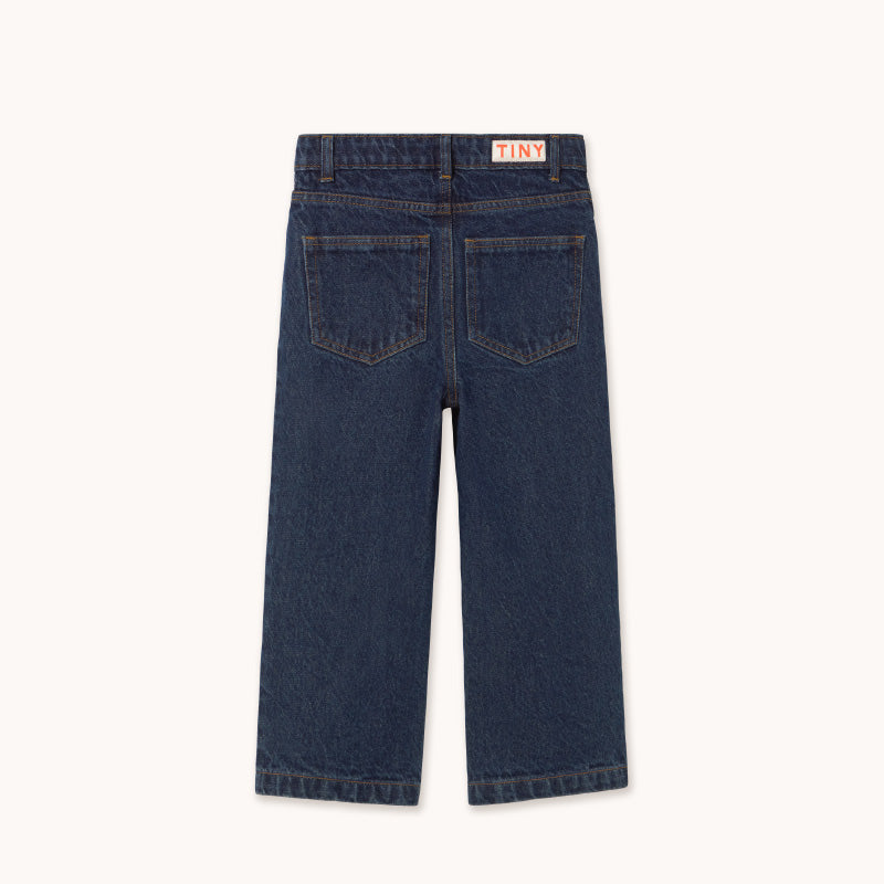 Tiny Cottons - Mini Mushrooms embroidered denim jeans | Scout & Co