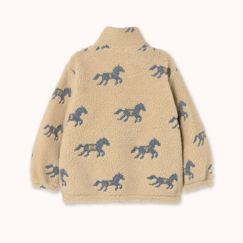 Tiny Cottons - Horses sherpa sweatshirt | Scout & Co