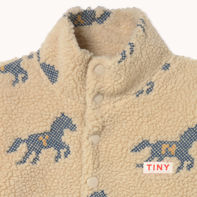 Tiny Cottons - Horses sherpa sweatshirt | Scout & Co