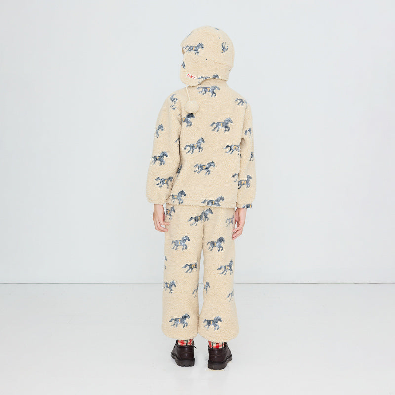 Tiny Cottons - Horses sherpa sweatshirt | Scout & Co