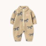 Tiny Cottons - Horses sherpa onepiece - baby | Scout & Co