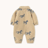 Tiny Cottons - Horses sherpa onepiece - baby | Scout & Co