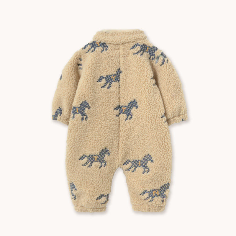 Tiny Cottons - Horses sherpa onepiece - baby | Scout & Co