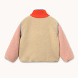 Tiny Cottons - Colour Block sherpa jacket - vanilla | Scout & Co
