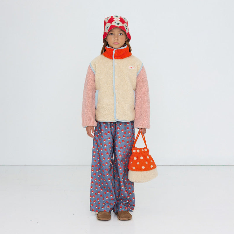 Tiny Cottons - Colour Block sherpa jacket - vanilla | Scout & Co